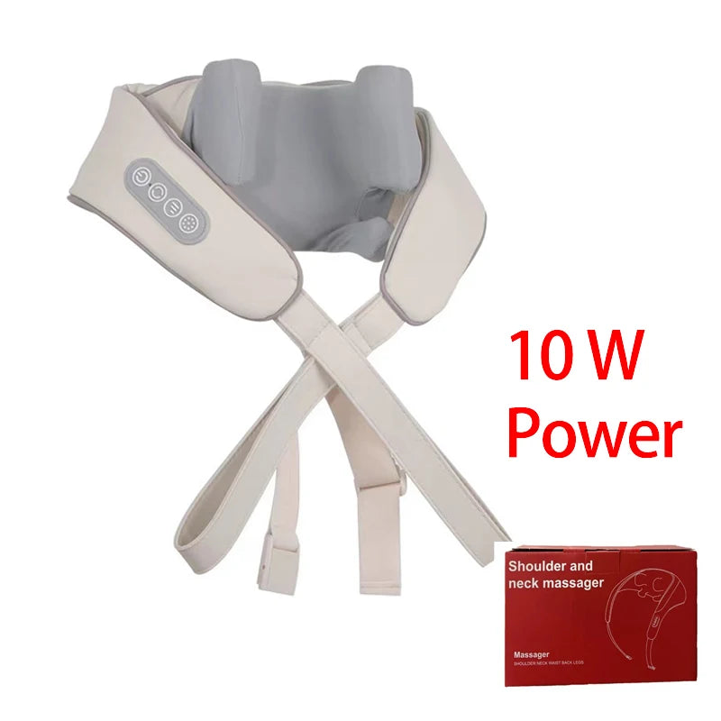 Diawaa Neck And Shoulder Massager Shawl with LED Red Light Kneading Spine Back Muscle for Home Use