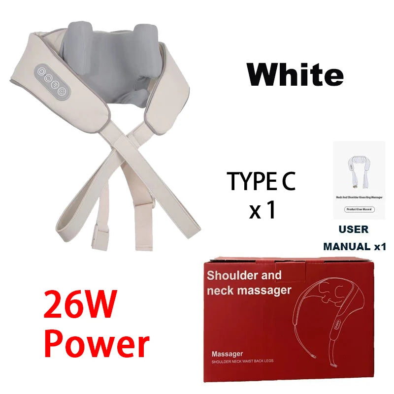 Diawaa Neck And Shoulder Massager Shawl with LED Red Light Kneading Spine Back Muscle for Home Use