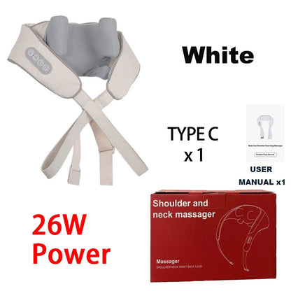 Diawaa Neck And Shoulder Massager Shawl with LED Red Light Kneading Spine Back Muscle for Home Use