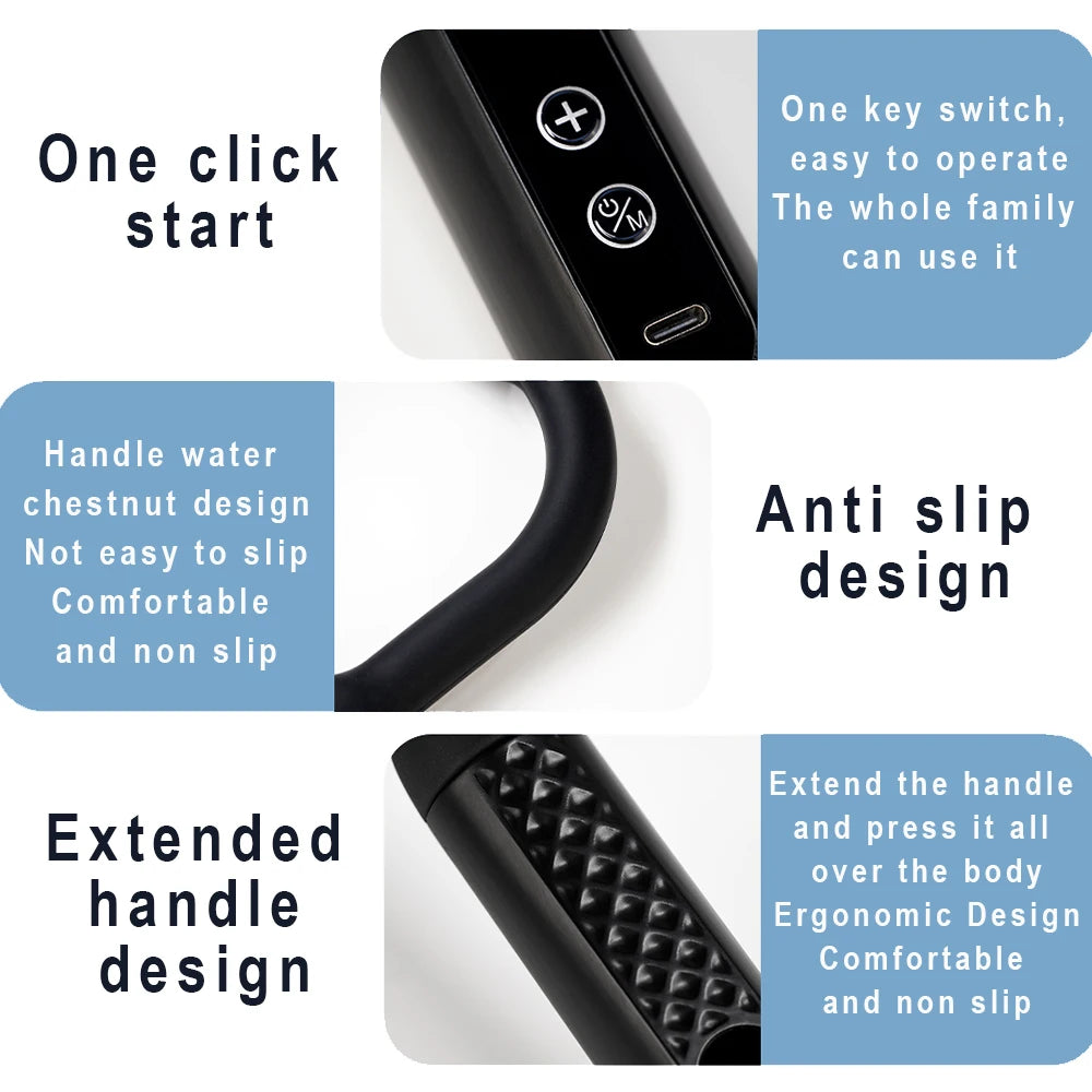 Diawaa Smart Fascia Gun Electric Massager Massage Hammer Electric Fascia Gun Home Handheld Hammer Back Artifact Christmas Gift