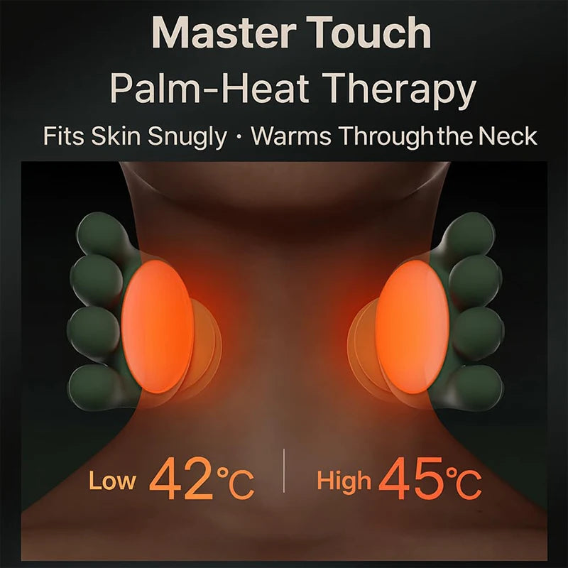 Diawaa Bionic Neck Shoulder Massager N7 Kneading Massager Shawl 3-Level Modes Neck Cervical Waist Leg Body Muscles Massage Pillow