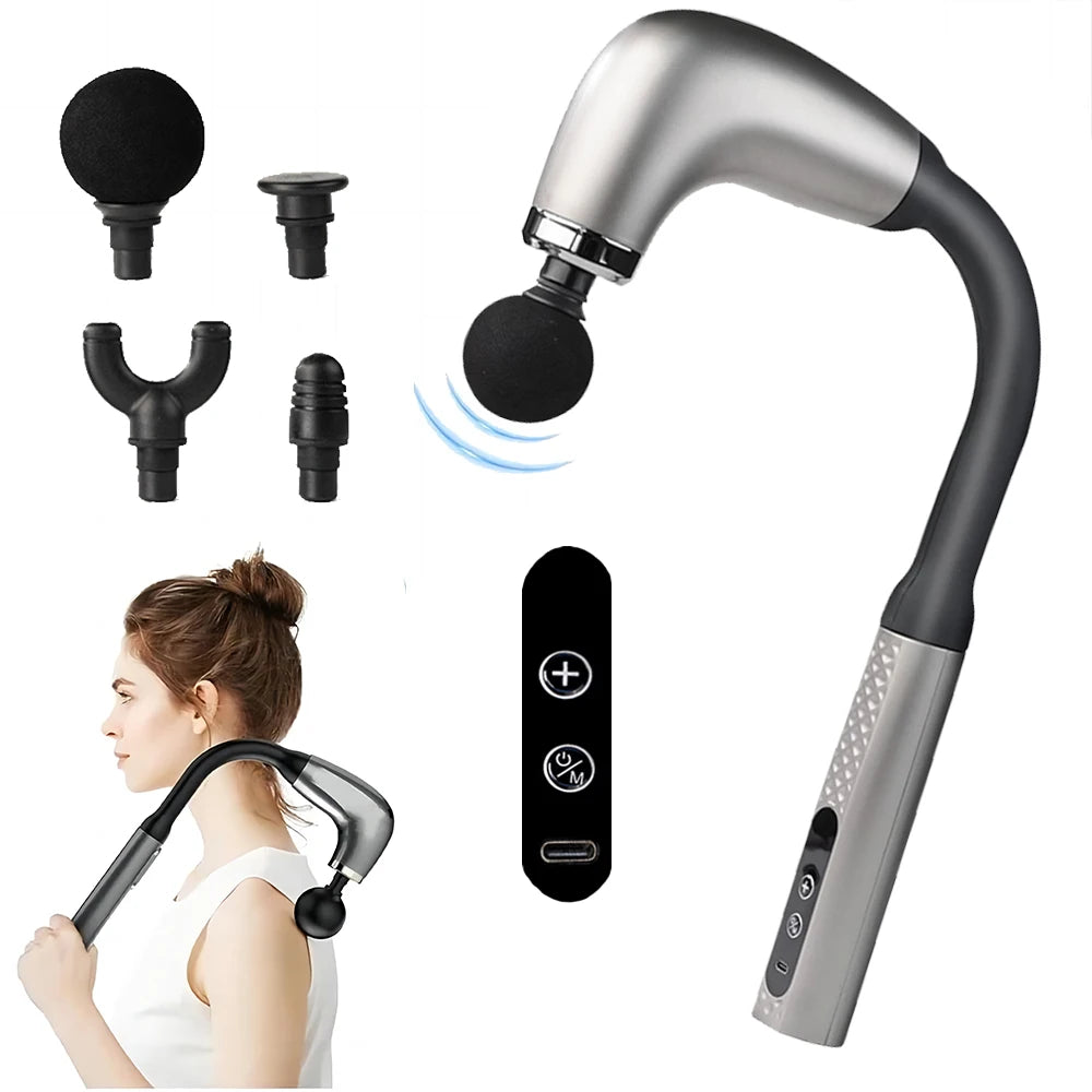 Diawaa Smart Fascia Gun Electric Massager Massage Hammer Electric Fascia Gun Home Handheld Hammer Back Artifact Christmas Gift