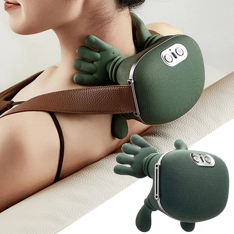 Diawaa Bionic Neck Shoulder Massager N7 Kneading Massager Shawl 3-Level Modes Neck Cervical Waist Leg Body Muscles Massage Pillow