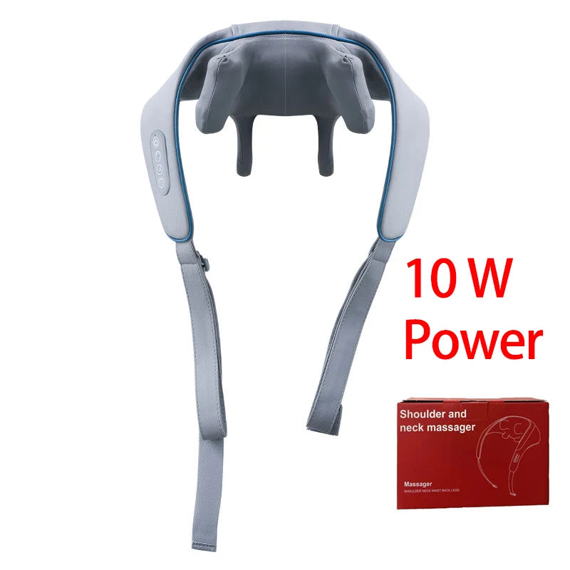 Diawaa Neck And Shoulder Massager Shawl with LED Red Light Kneading Spine Back Muscle for Home Use
