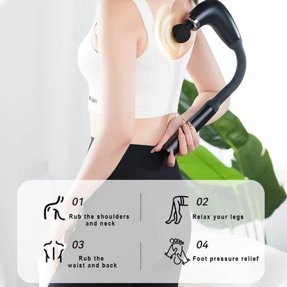 Diawaa Smart Fascia Gun Electric Massager Massage Hammer Electric Fascia Gun Home Handheld Hammer Back Artifact Christmas Gift